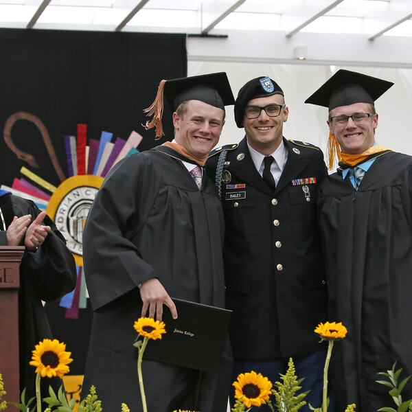 Military secret revealed during Adrian College’s Spring Commencement