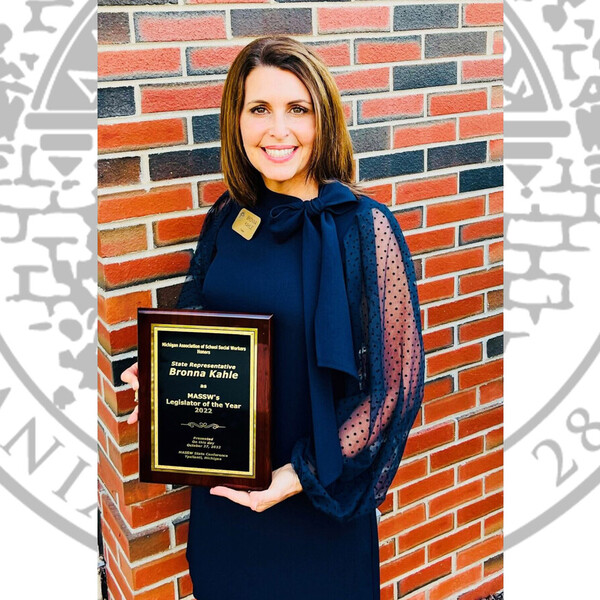 Kahle named legislator of the year by Michigan Association of School Social Workers